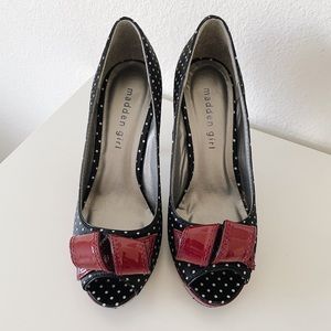 Madden Girl vintage peep-toe heels
